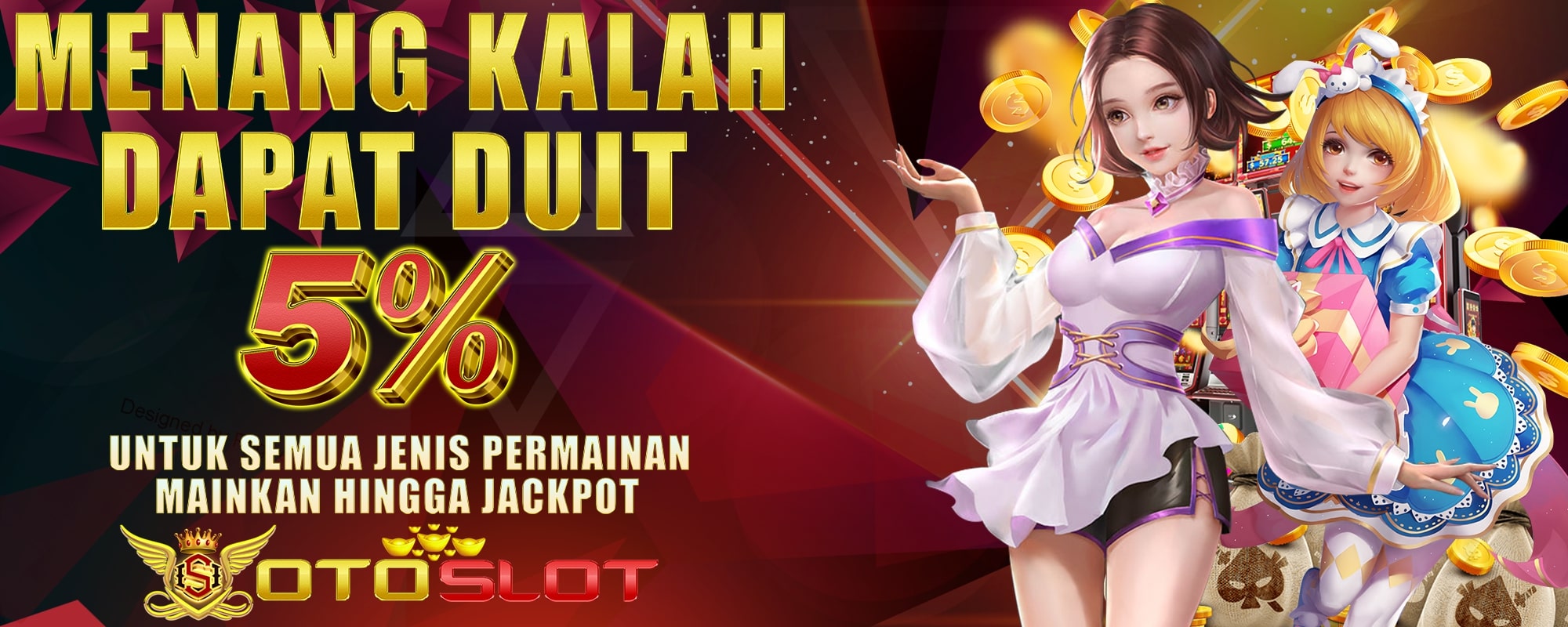 Otoslot - Bonus Cashback 5% Setiap Minggu